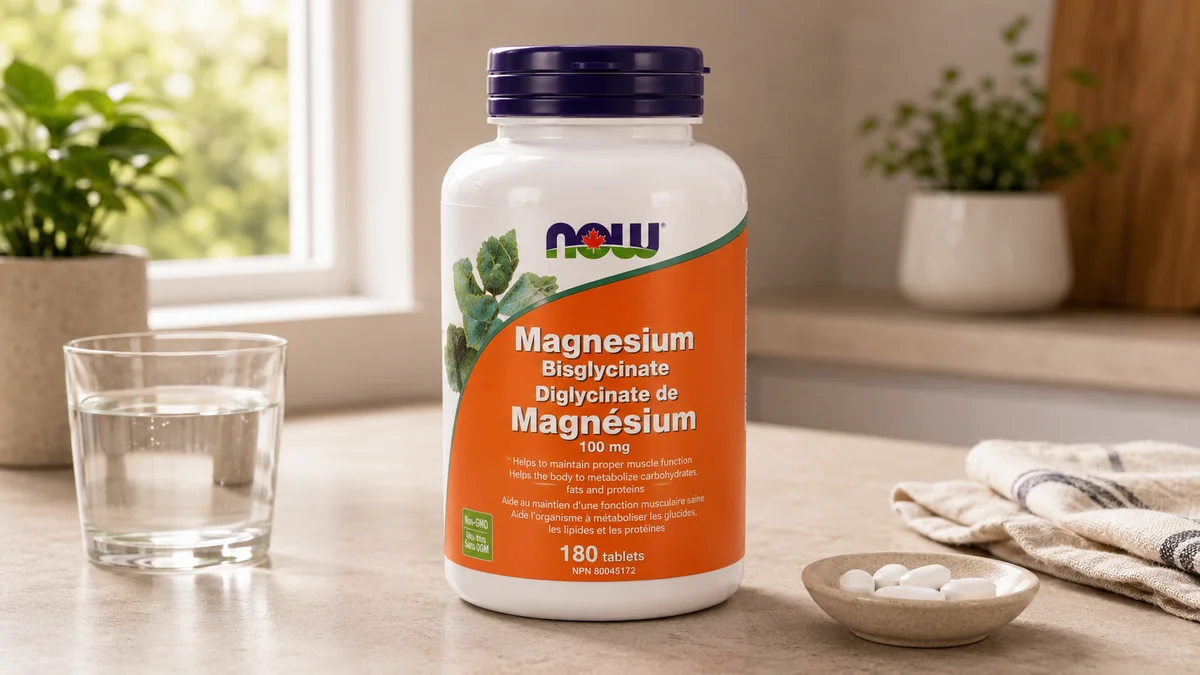 NOW Supplements, Magnesium Glycinate 100 mg, Highly Absorbable Form, 180 Tablets
