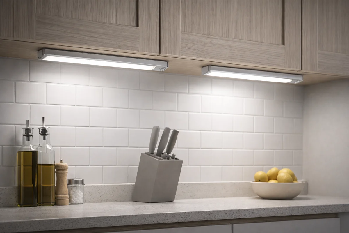 10inch Under Cabinet Lighting, 2 Pack Rechargeable Motion Sensor Light Indoor, 5 Levels Dimmable Magnetic Closet Lights, Wireless Under Coun