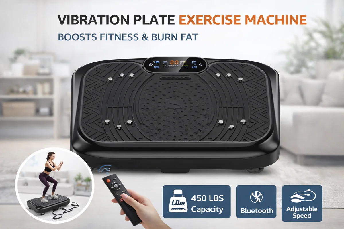 Vibration Plate Exercise Machine,Vibration Plate Machine 199 Adjustable Speed,Vibrating Plate Exercise Machine Automatic Mode P1-P7,Vibratio