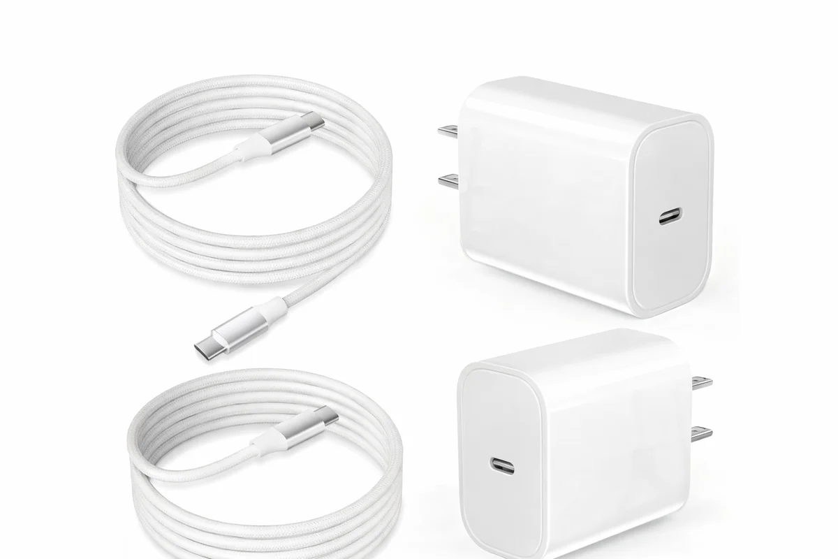 USB C Charger for iPhone 17 16 15, 2 Pack 20W PD 3.0 iPhone Charger Fast Charging Block with 6FT USB-C to USB-C Cable Compatible with iPhone