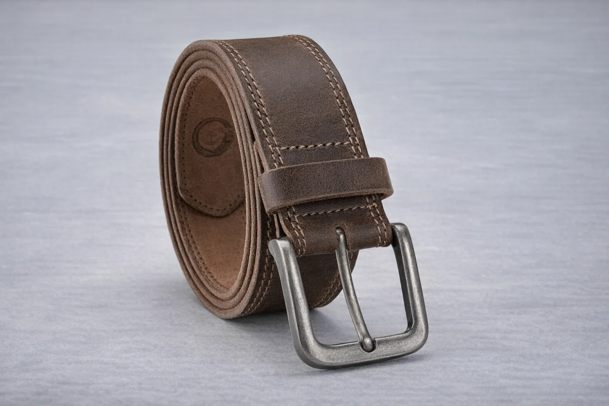 CHAOREN Mens Belts Leather - 35mm Genuine Leather Belts for Men - Ideal Match for Casual Jeans
